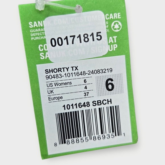 Sanuk Women's Shorty TX Fashion Slate Blue Chambray Slip-On Loafers Shoes Sz 6 - Picture 7 of 9